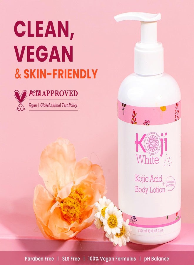 Koji White Kojic Acid & Collagen Body Lotion - Hydrated & Radiant Skin with Arbutin, Deep Moisturizing, Nourishing Care for Smooth & Healthy-Looking Skin – Vegan, 8.45 Fl Oz (1 Bottles) - Image 5